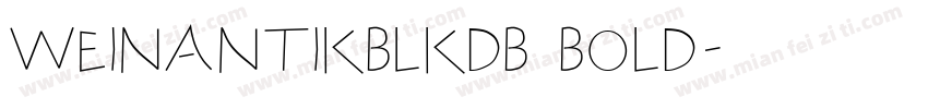 WeinAntikBlkDB Bold字体转换